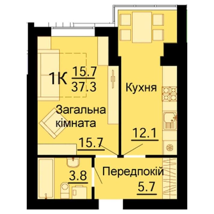 1к в ЖК "Львівський Затишок" під Є-оселю - фото 1