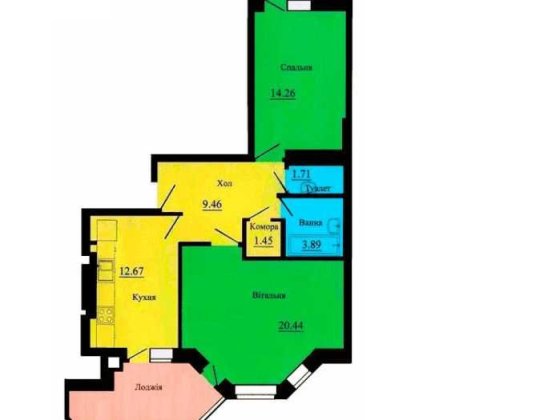 Продам квартиру 2-к 74 кв.м. Теплична 38. Святопетрівське