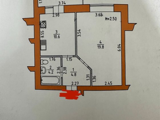 Однокімнатна квартира в новобудові Вараш