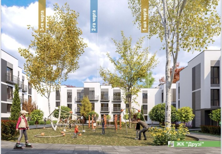 Продаж 2 кімнатної квартири район Щасливе з власним двориком - фото 1