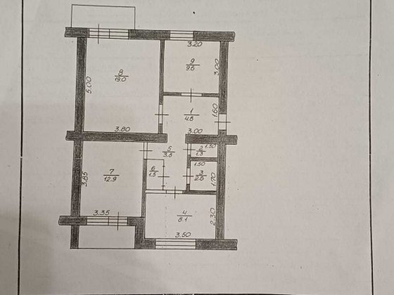 Продам 3-х кімнатну квартиру Тростянець