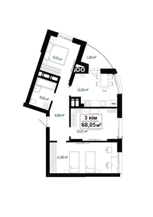 Квартира 68,05 м2 у новому ЖК Акварелі на Пасічній за акційною ціною! - фото 1