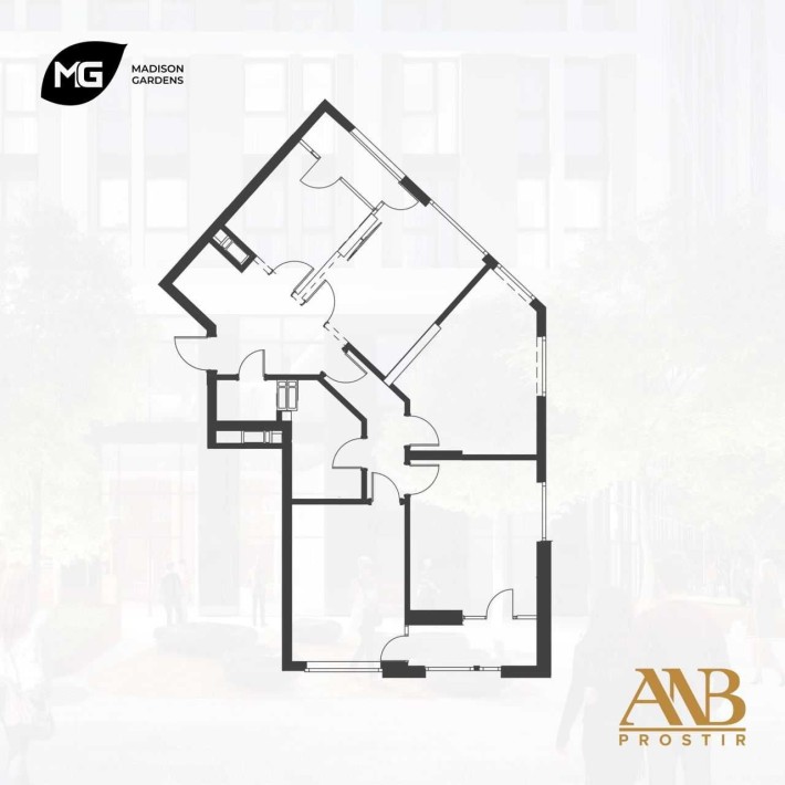 Madison Gardens. 4 - кімнатна квартира. Продаж від забудовника! - фото 1