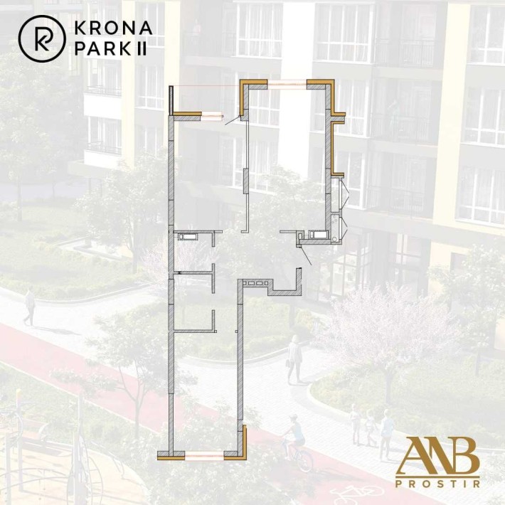 Крона Парк 2. Без комісії, продаж від забудовника! - фото 1