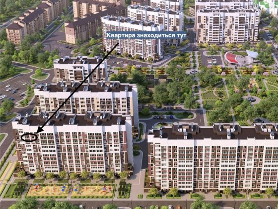 Продається 1-кімнатна квартира ЖК Сади Вишневі Вишневое