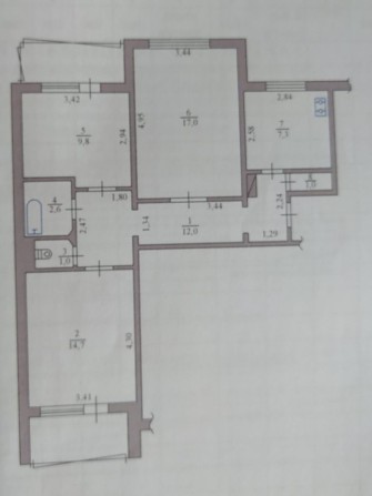 Продам 3к.кв. Незалежності буд.15, 1 поверх можна під бізнес - фото 1