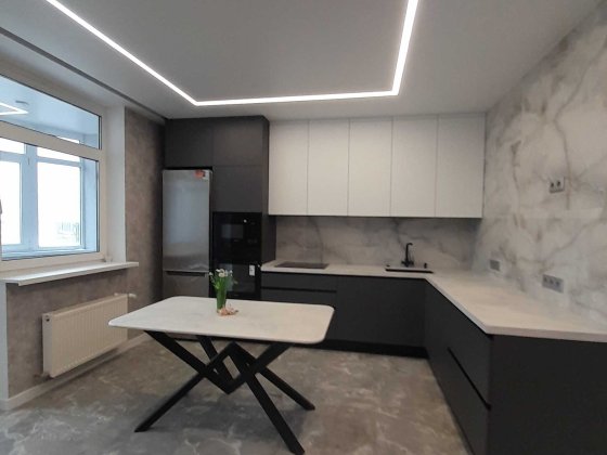 Без комісії, 2к квартира 65м², свіжий ремонт, меблі, техніка, балкон Вишневое