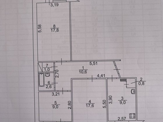 Продам 3 кім.квартиру по вул. І. Мазепи Біла Церква