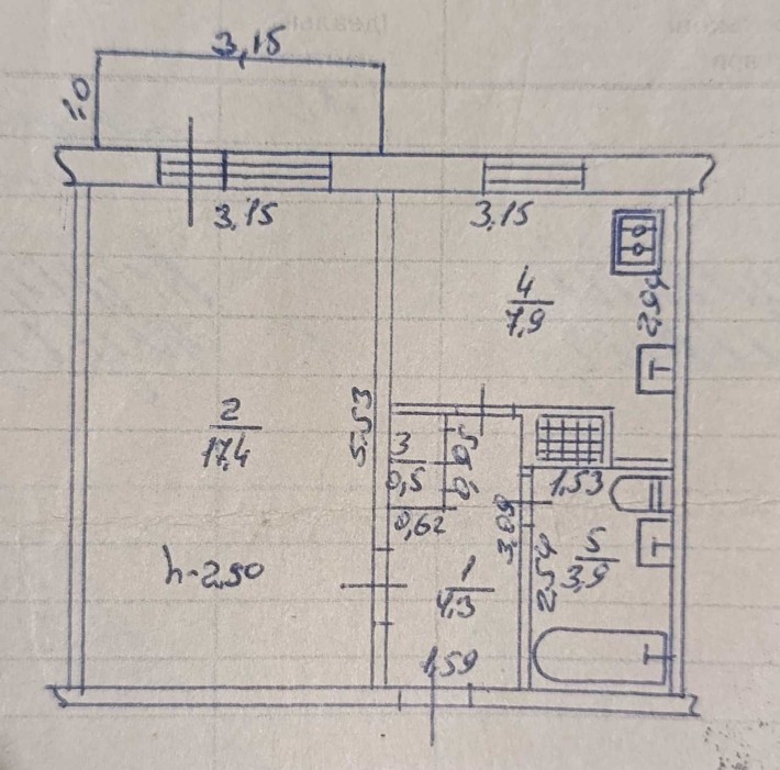 Продам 1 кімнатну квартиру  на вул. Героїв України, біля 31 школи - фото 1