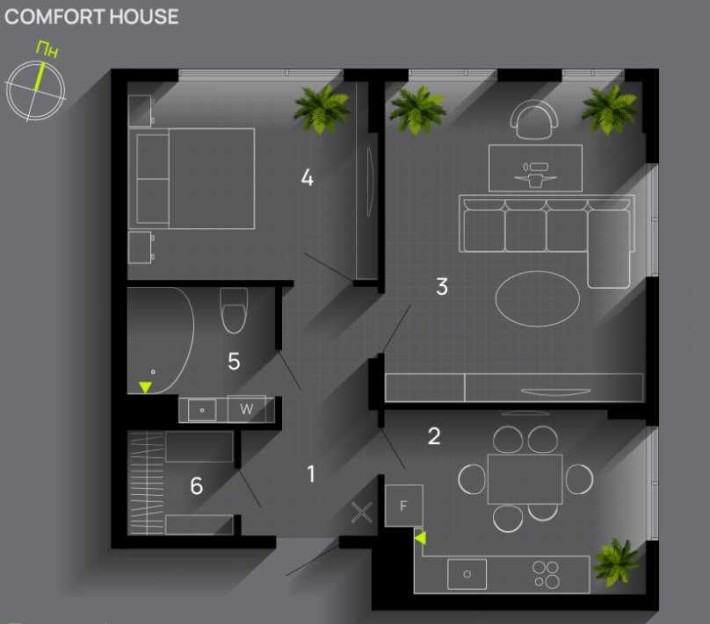 2 кімнатна розтермінування 24 міс перший внесок 8350 дол(Благо) - фото 1