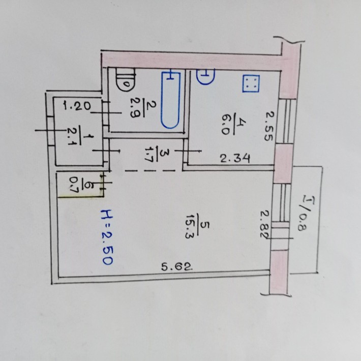 Однокомнатная квартира - фото 1