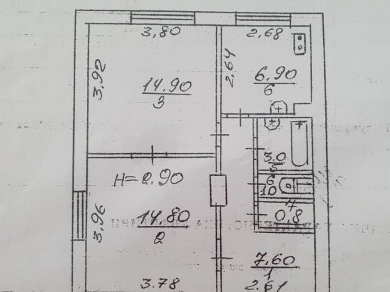 Двокімнатна квартира в Тернівському районі Кривой Рог