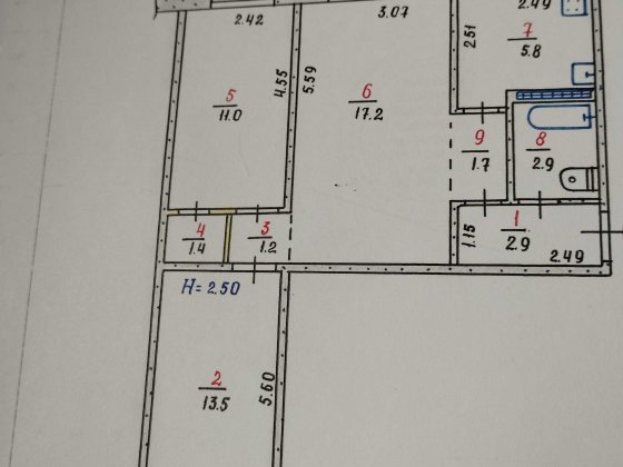 3-к квартира по Васякіна   (Будьоного) або обмін Кривой Рог
