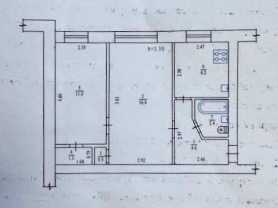 Продам 2х кімнатну квартиру в центрі Полтава