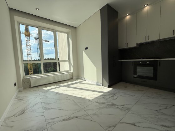 Продаж нової однокімнатної квартири біля набережної, газове опалення Ирпень