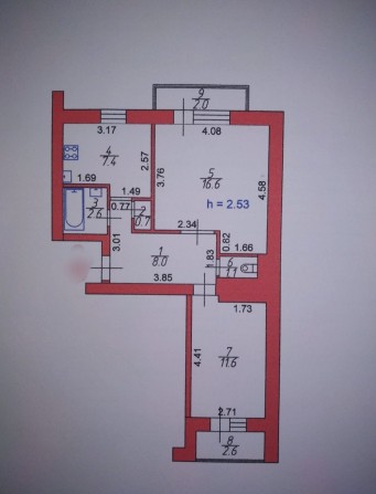 Порт Сіті  2-кімн. квартира - фото 1