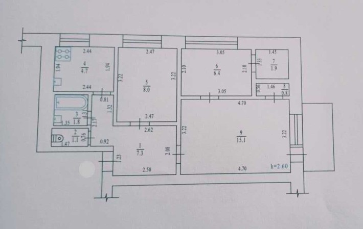 Продам 3к квартиру на Алмазному, цегляний будинок - фото 1