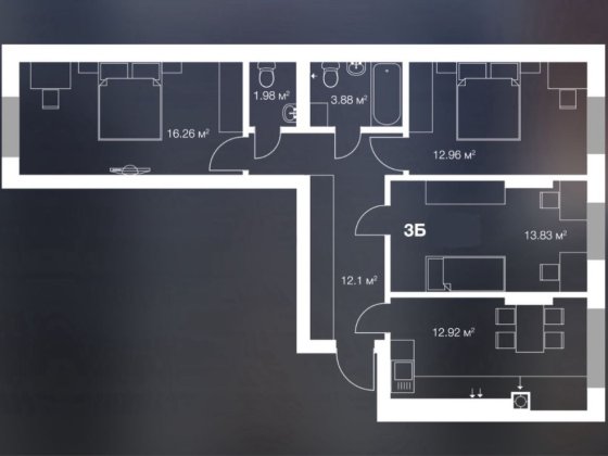 Терміновий продаж 3к квартири Ирпень