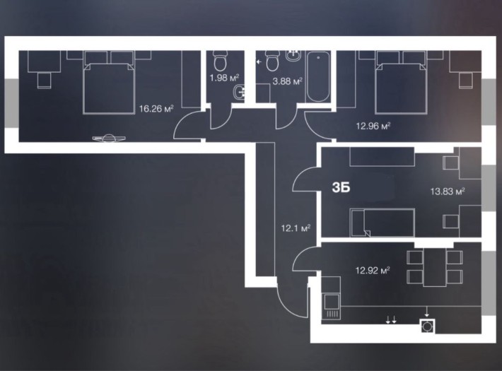 Терміновий продаж 3к квартири - фото 1