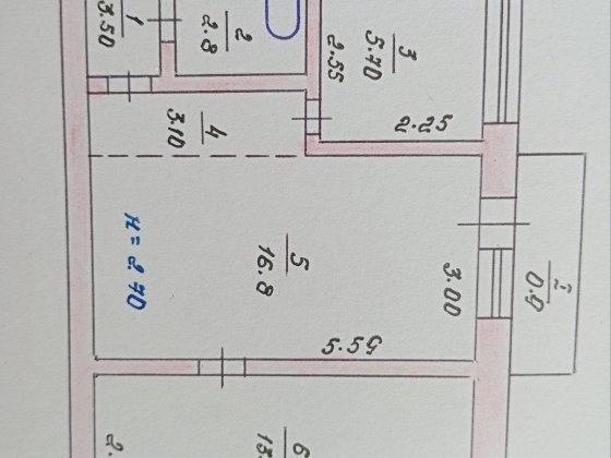 Двокімнатна квартира в затишному та безпечному місці, під ремонт. Кривой Рог