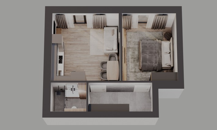 Продам 1к.кв з величезним балконом - фото 1