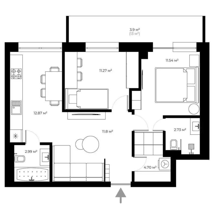 Продаж 2 кімнатної квартири. Ужгород. - фото 1