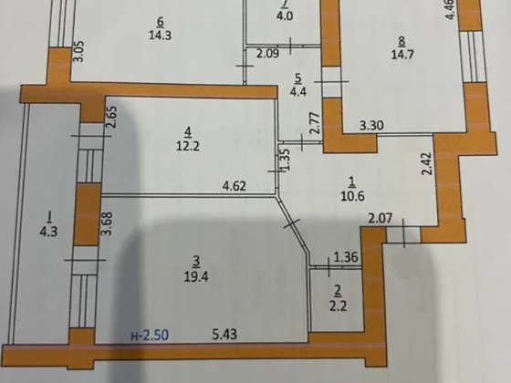 Продаж 3к квартири 86.1 кв. м на вул. Гайова Тернополь