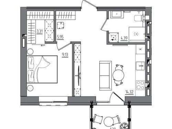 Однокімнатна квартира Рівне