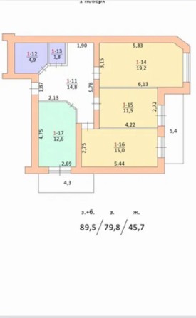 Продаж 3к квартири, 89 м.кв, вул . Гайова - фото 1