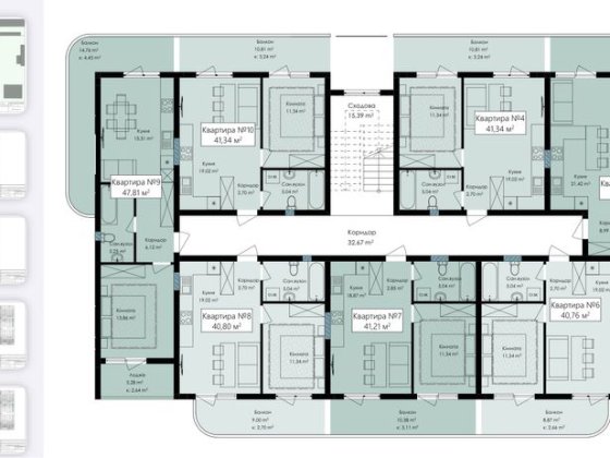 Продаж 1,5 кімнатної квартири 47,81 м2 в клубному будинку/є газ Ужгород