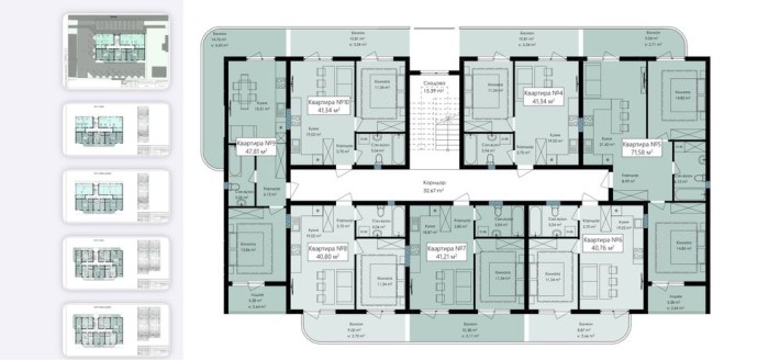 Продаж 1,5 кімнатної квартири 47,81 м2 в клубному будинку/є газ - фото 1