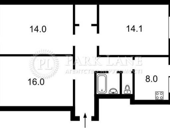 3-к квартира  в Святошинському р-ні Чорнобильська,11а Київ