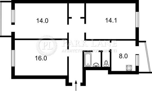 3-к квартира  в Святошинському р-ні Чорнобильська,11а - фото 1