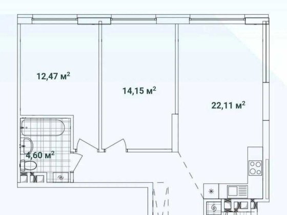Продаж!!! 2 кімнатна квартира ЖК Варшавський 3 Киев
