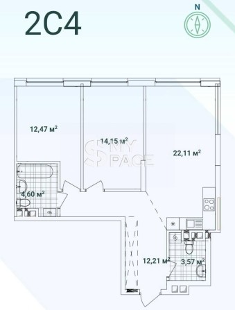 2к 70кв в ЖК Варшавський 3 Виноградар вул Змієнка Ретровіль - фото 1