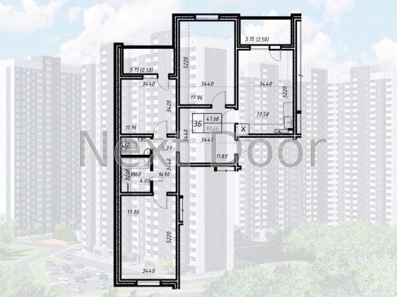 Продаж 3 кімн.квартири ЖГ Навігатор 2 Киев