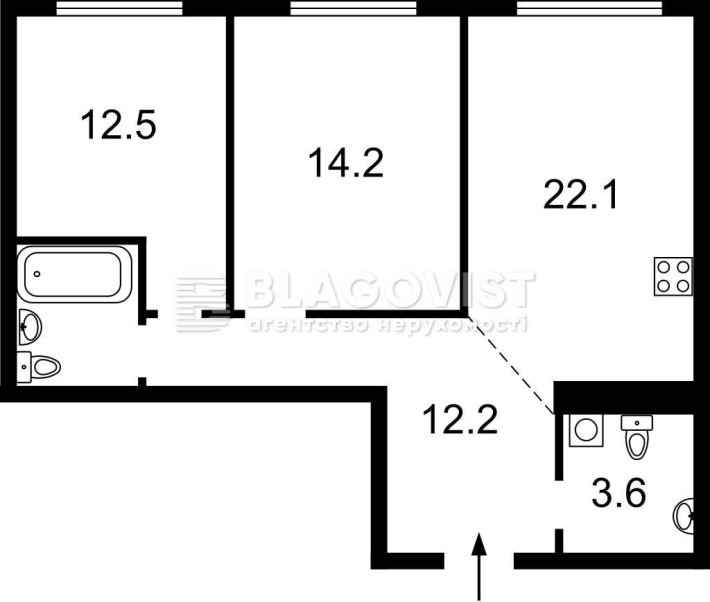 Продаж 2к квартири Поділ вул Змієнка Всеволода 15/23 - фото 1