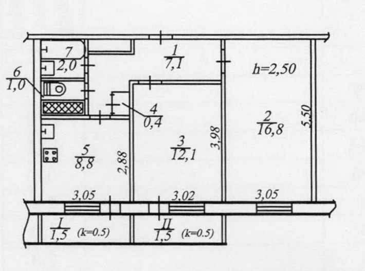 2 кім в багатоповерхівці житловий стан ПОКРОВСЬКИЙ (КОМУНАР) (713744) - фото 1