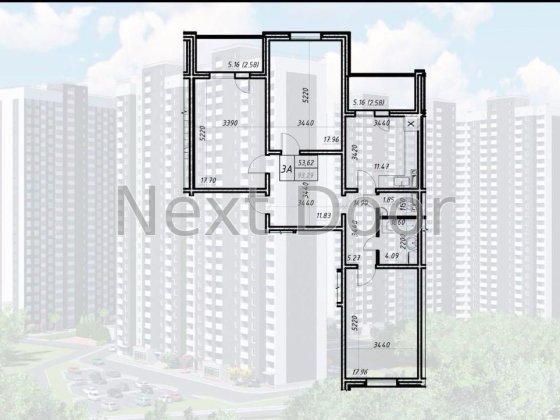 Продаж 3-ної квартири ЖК Навігатор -2 без комісії Киев