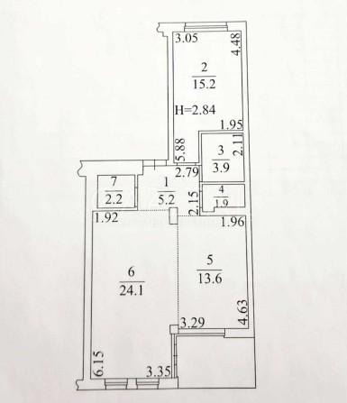 Продаж/ 2кім/ 69м2 в ЖК "Rybalsky"/ Будинок №5 ЗДАНО/ 3пов+++ - фото 1