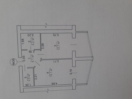Продаж/обмін 1 кім. кв.  новобудова з документами ПЗР 6/12 Ц 49/19/15 Черкассы