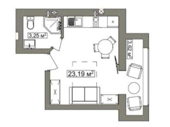 1 кімнатна квартира пл. 700-річчя Черкассы