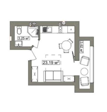 1 кімнатна квартира пл. 700-річчя - фото 1