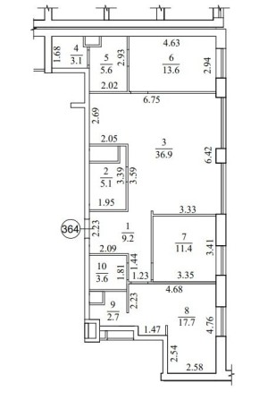 Большая трехкомнатная квартира в ЖК БАРВЫ ДАФИ СЧАСТЛИВЫЙ - фото 1