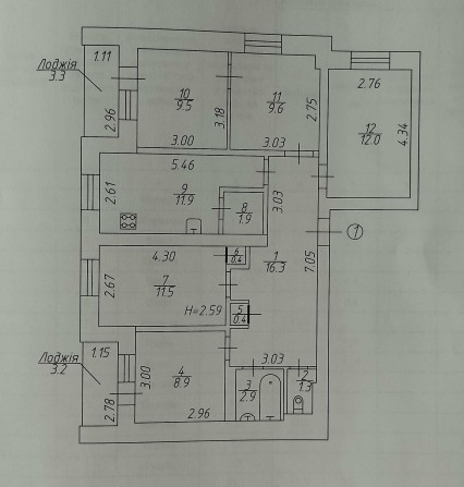 5-и кімнатна квартира по вулиці Корольова (район Олександрівки) - фото 1
