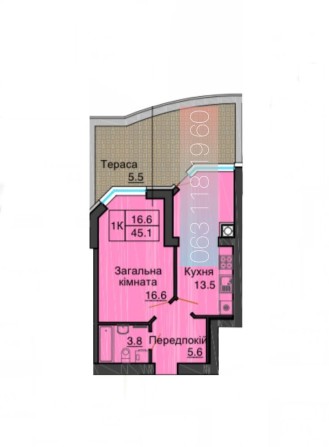 Продаж однокімнатної квартири з власною терасою Софія Нова - фото 1
