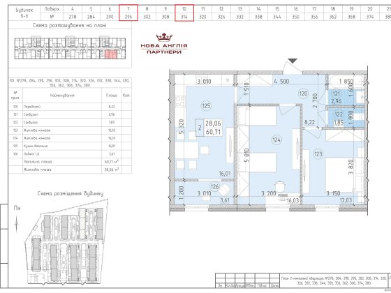 2к квартира - буд. Ноттінгем в ЖК Нова Англія, ЖК Новая Англия, Без % Київ
