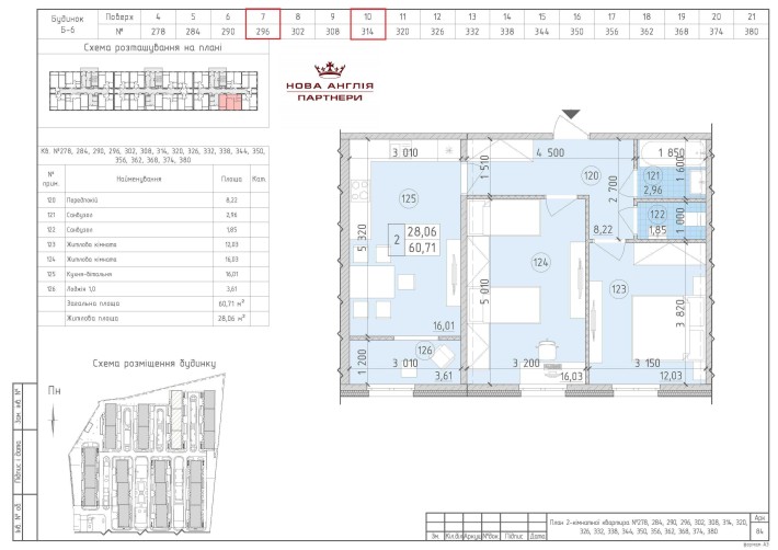 2к квартира - буд. Ноттінгем в ЖК Нова Англія, ЖК Новая Англия, Без % - фото 1