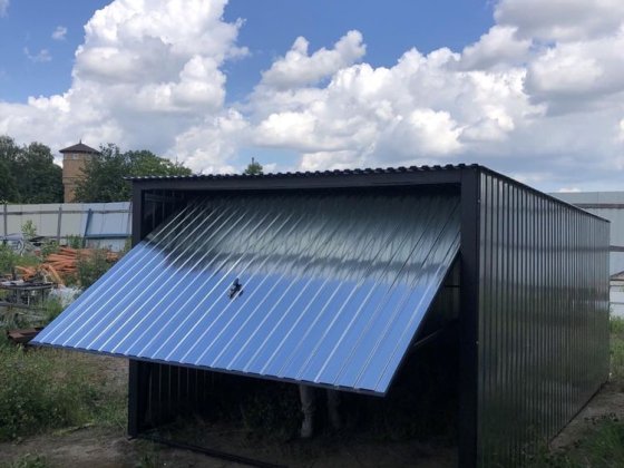 Гараж з підйомними воротами, оцинкованный гараж Бориспіль