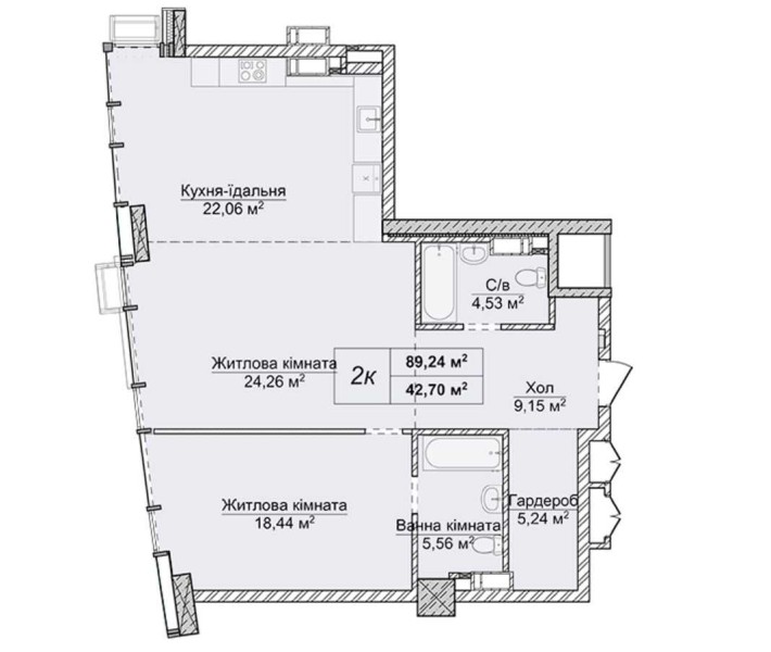 Верхогляда 19, Новопечерські Липки, 89,24м2, Печерськ , Центр - фото 1